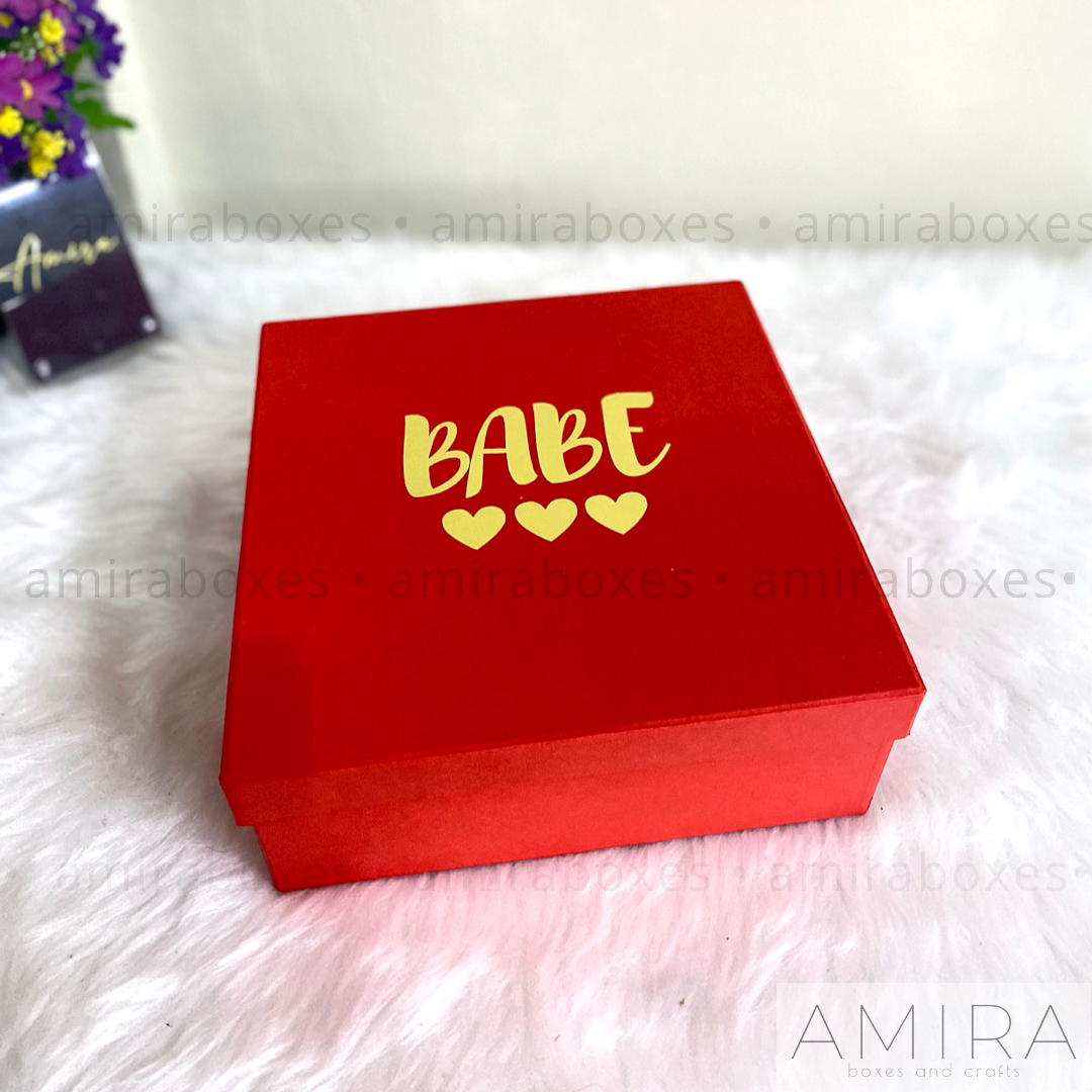 Personalized Gift Box - Red