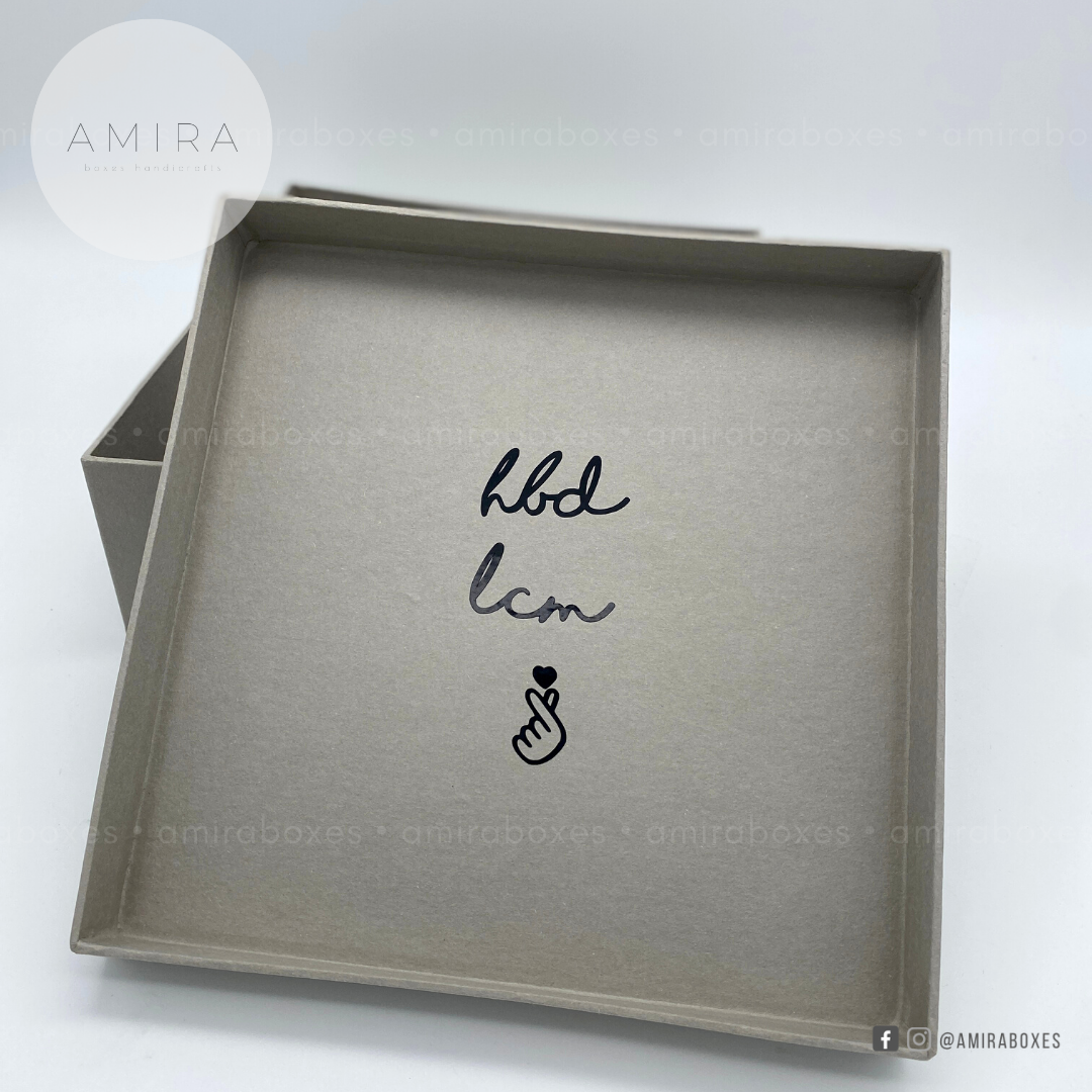 Personalized Gift Box - Gray