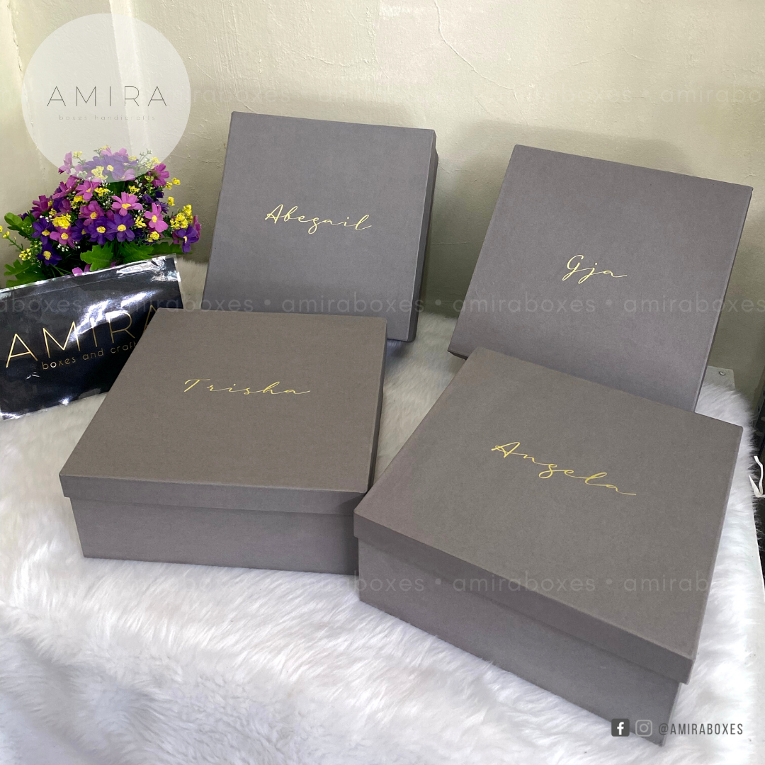 Personalized Gift Box - Gray