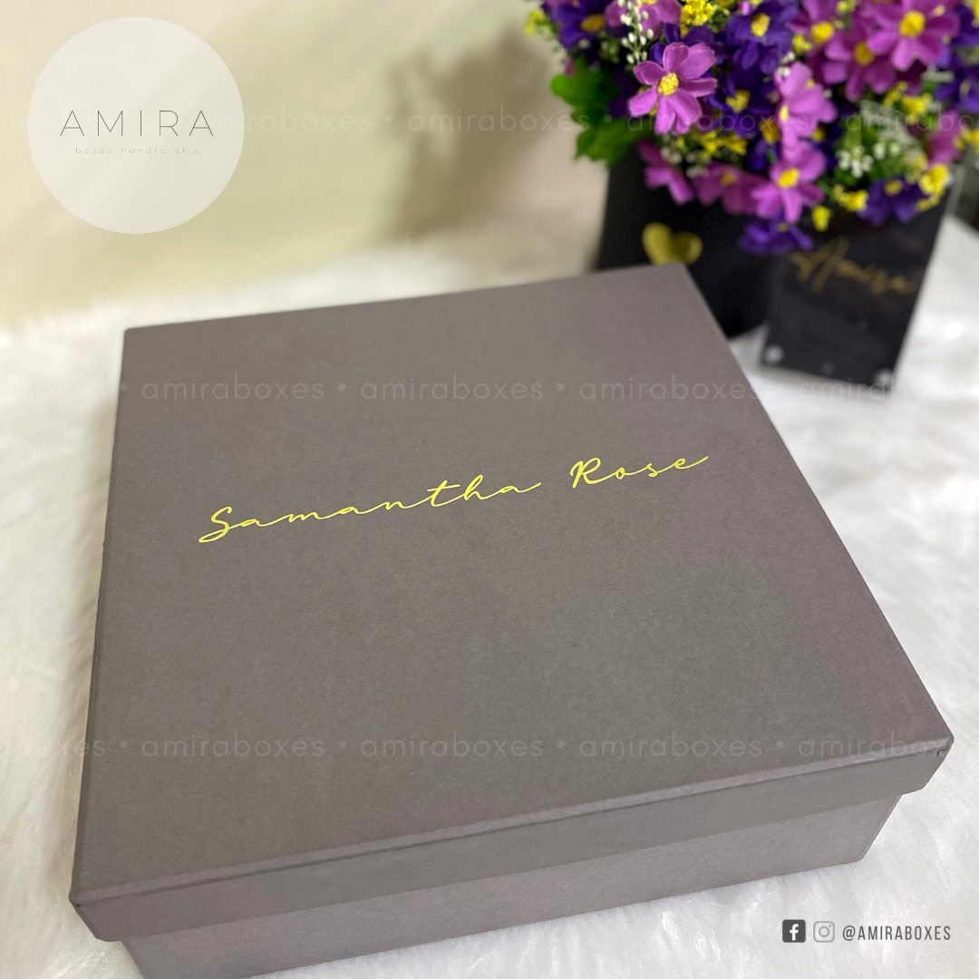 Personalized Gift Box - Gray