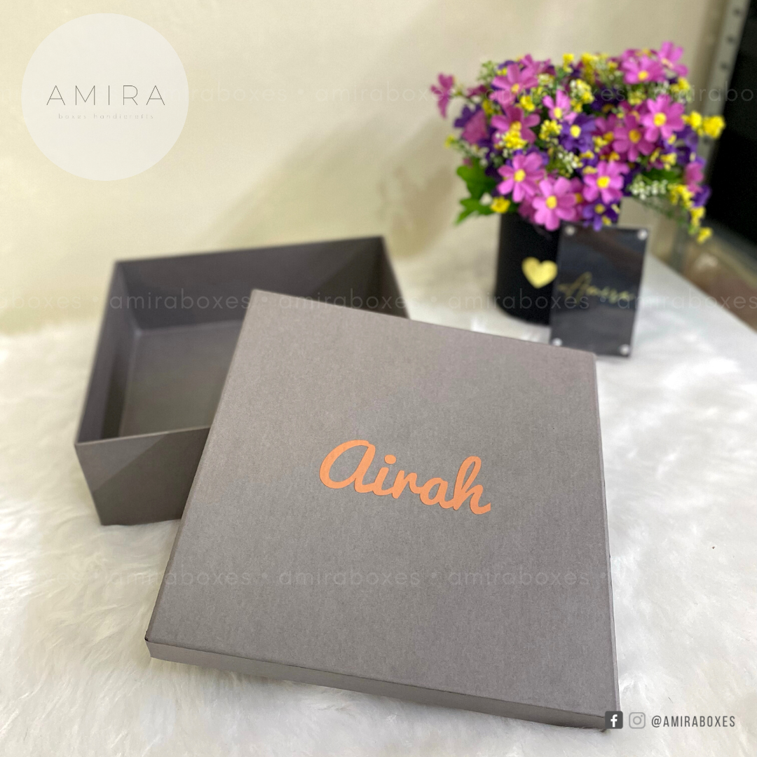 Personalized Gift Box - Gray