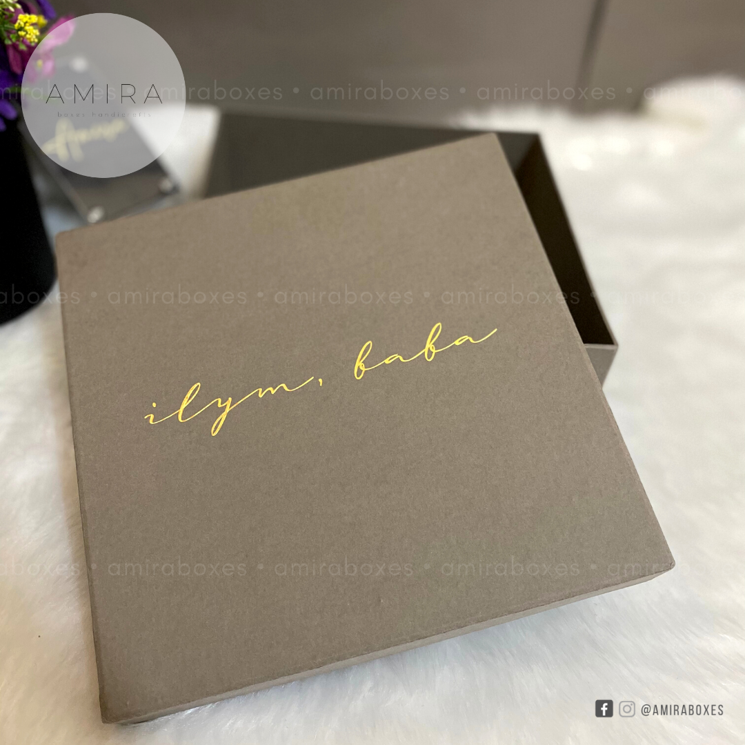 Personalized Gift Box - Gray